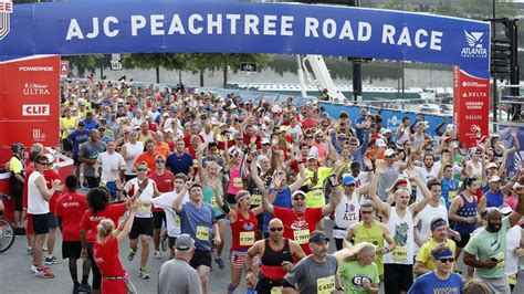 Peachtree road race - In addition to the AJC Peachtree Road Race (peachtreeroadrace.org) — the largest 10K running event in the world — the Publix Atlanta Marathon, PNC Atlanta 10 Miler and Invesco QQQ Thanksgiving Day Half Marathon, Atlanta Track Club directs more than 30 events per year.